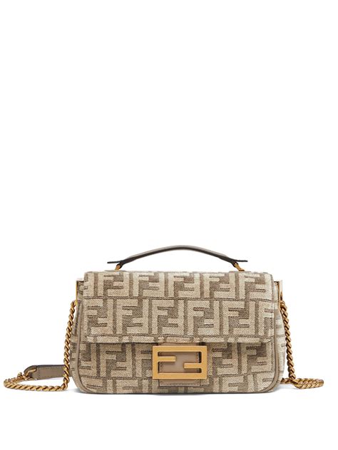 fendi bag with chain|Fendi baguette chain midi.